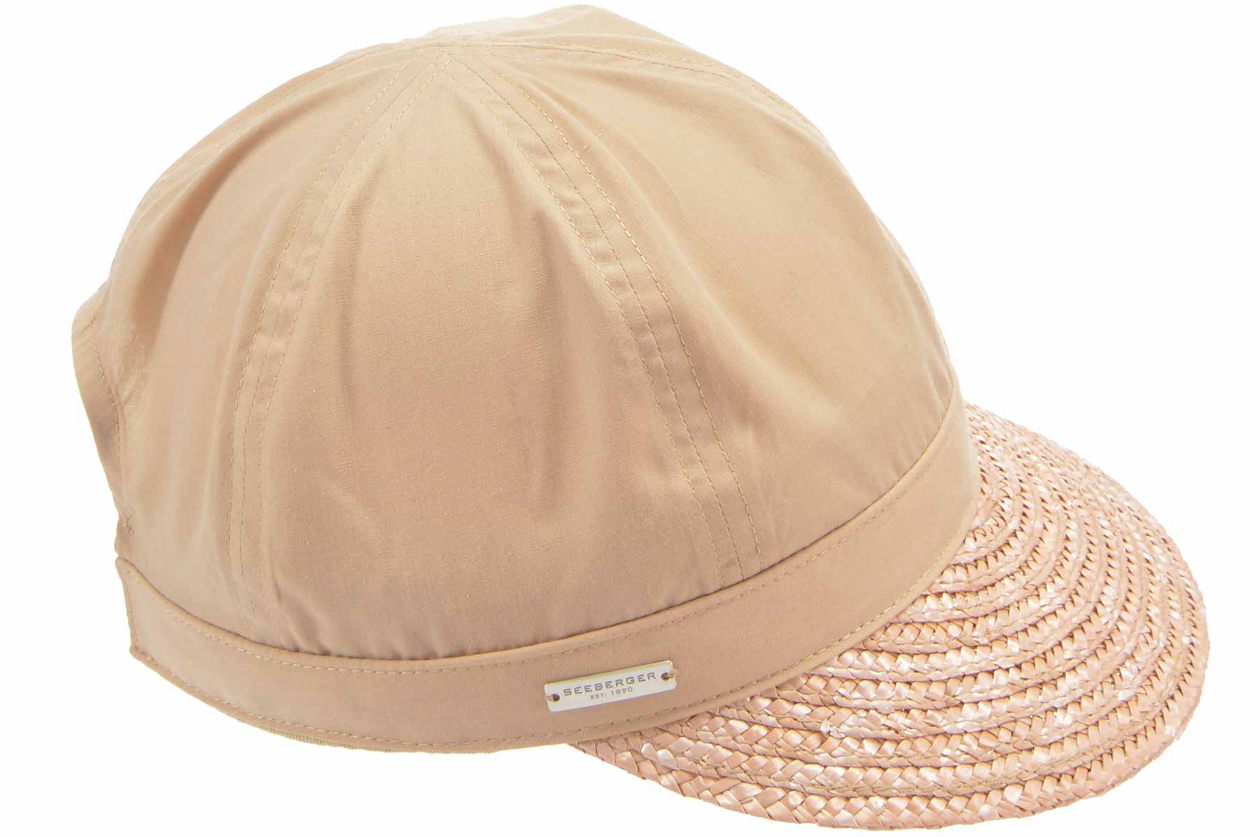 SEEBERGER Damen Stroh Cap »Strohborte Schirmmütze SEEBERGER Stoffkopf mit online bei kaufen HATS 54971-0«