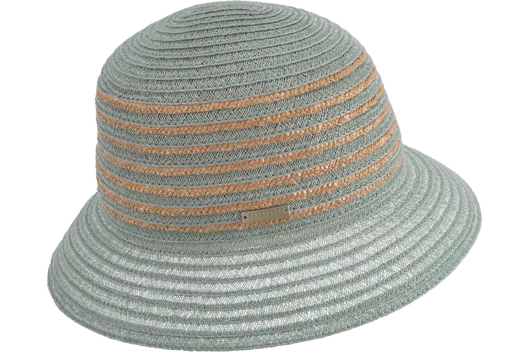 SEEBERGER women straw hat »naturalstraw braid mix cloche 55402-0 