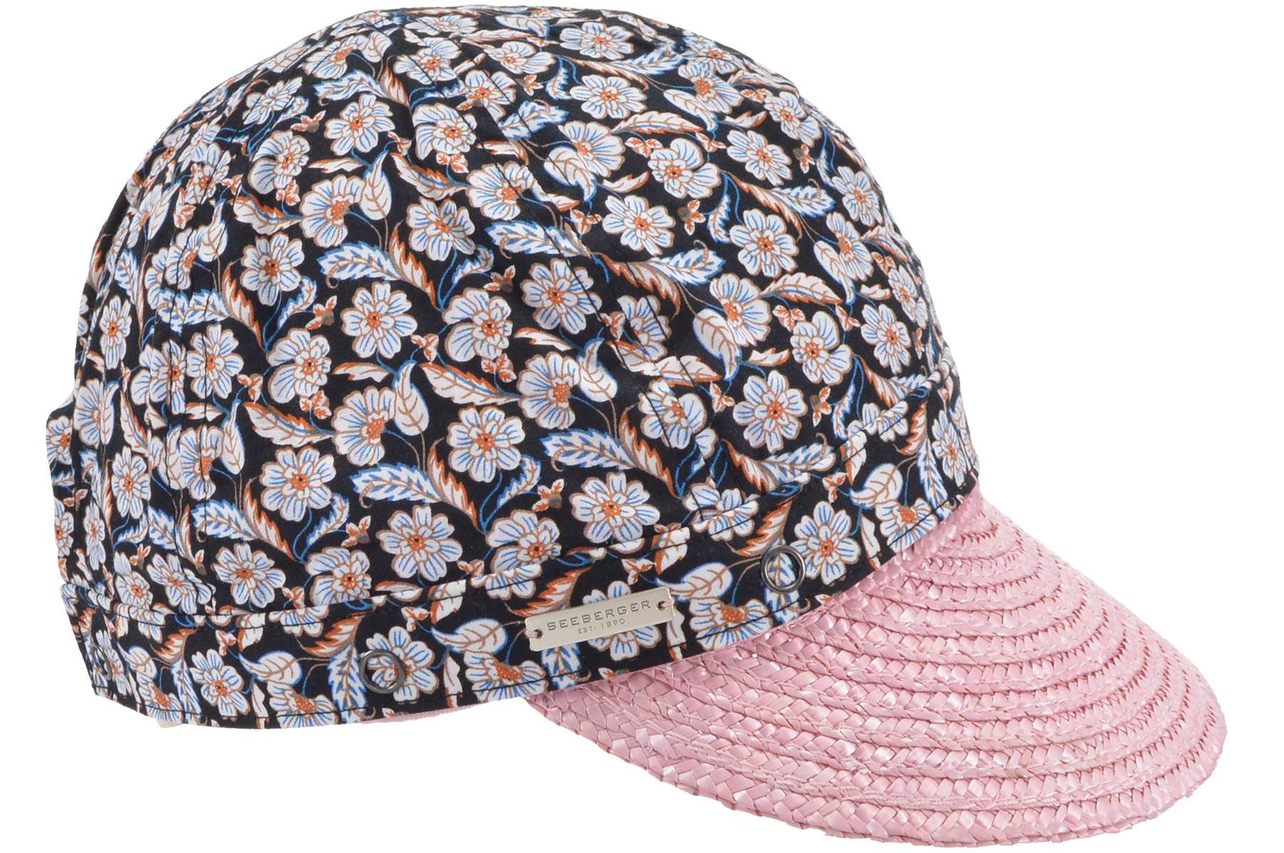 flower print cap